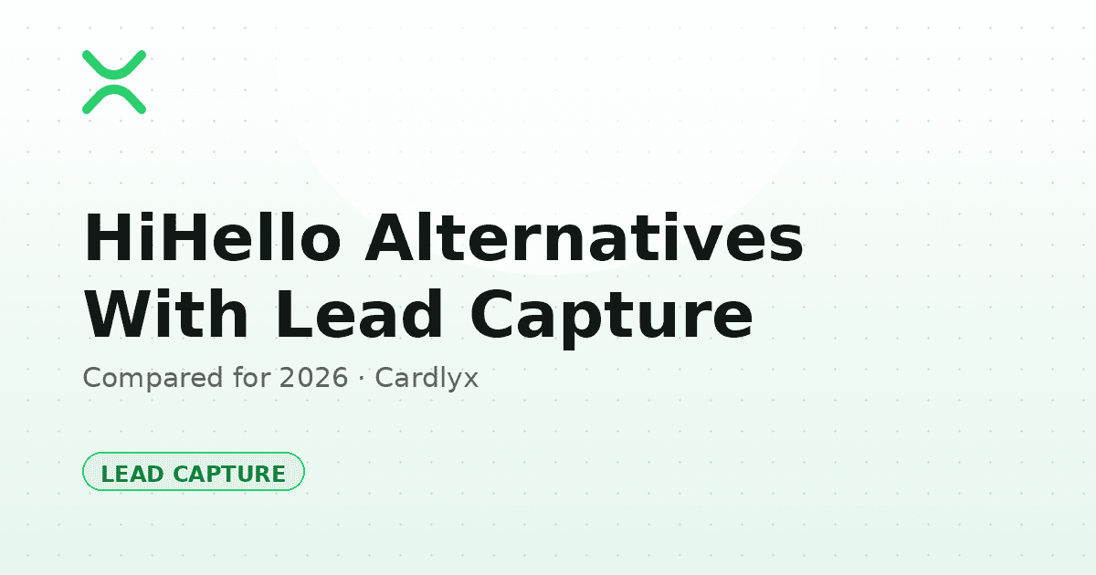 HiHello Alternatives With Lead Capture (2026 Guide)