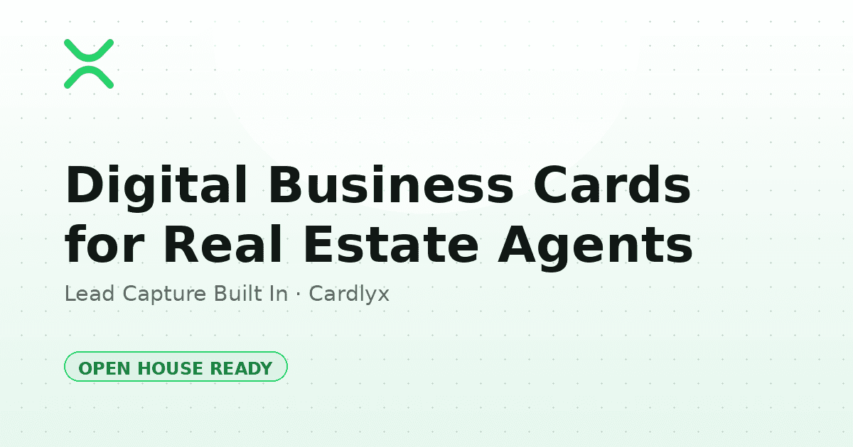 Digital Business Card for Real Estate Agents (Lead Capture Built In)