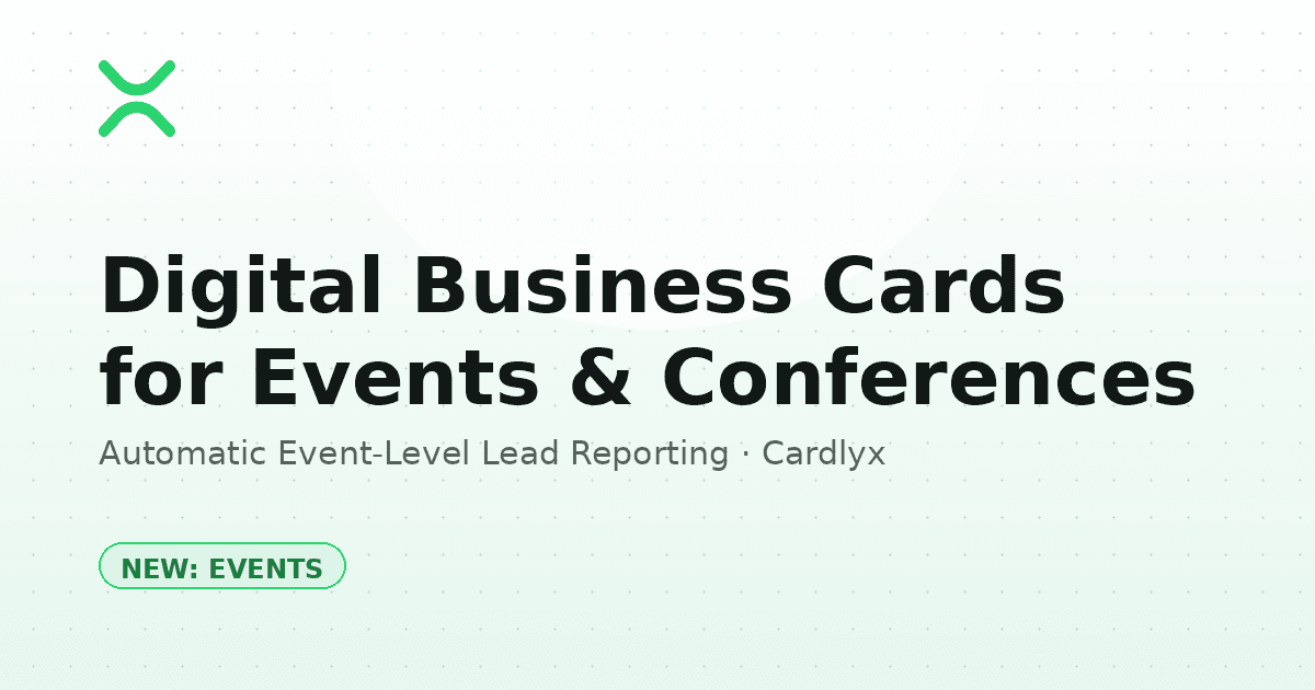 Digital Business Cards for Events & Conferences