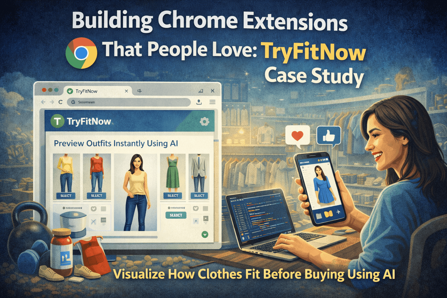 Building Chrome Extensions That People Love: TryFitNow Case Study